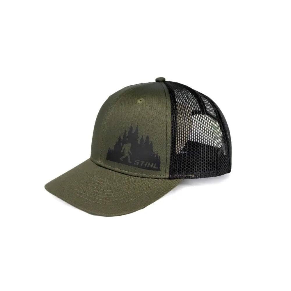 Stihl Sasquatch Snapback Hat Moss and Black OSFM, large image number 5