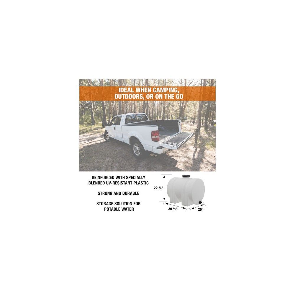 Buyers Products Company 35 Gallon Storage Tank with Legs - 31 Inch x 20 Inch x 23 Inch, large image number 15