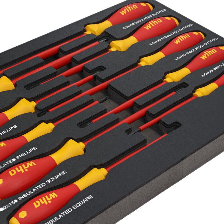 Wiha SoftFinish Screwdriver Tray Set Insulated 10pc, large image number 4