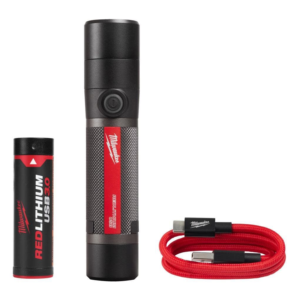 Milwaukee USB Rechargeable 800 Lumens Compact Flashlight Kit – 2160-21