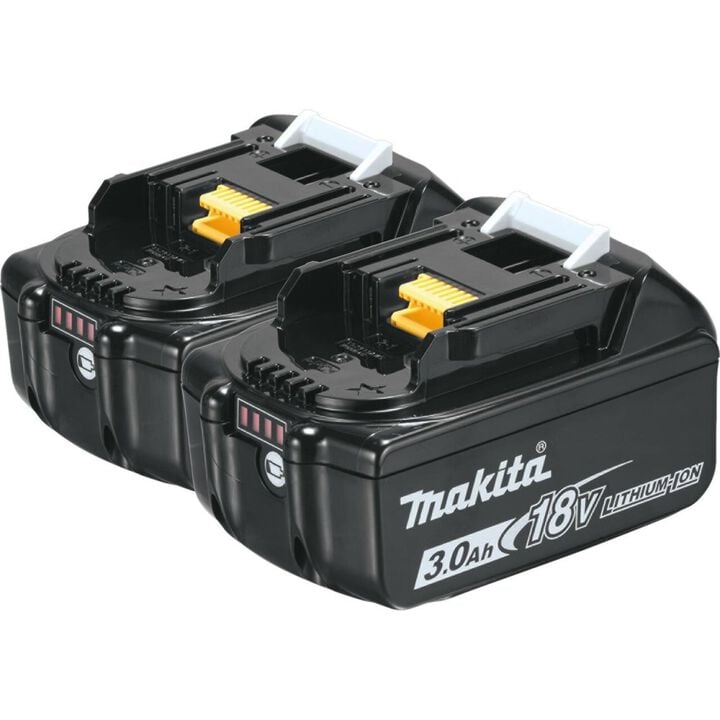 Makita 18V LXT 18V 3Ah Lithium Ion Power Tool Battery Pack with Fuel Indicator (2 Pack), large image number 0