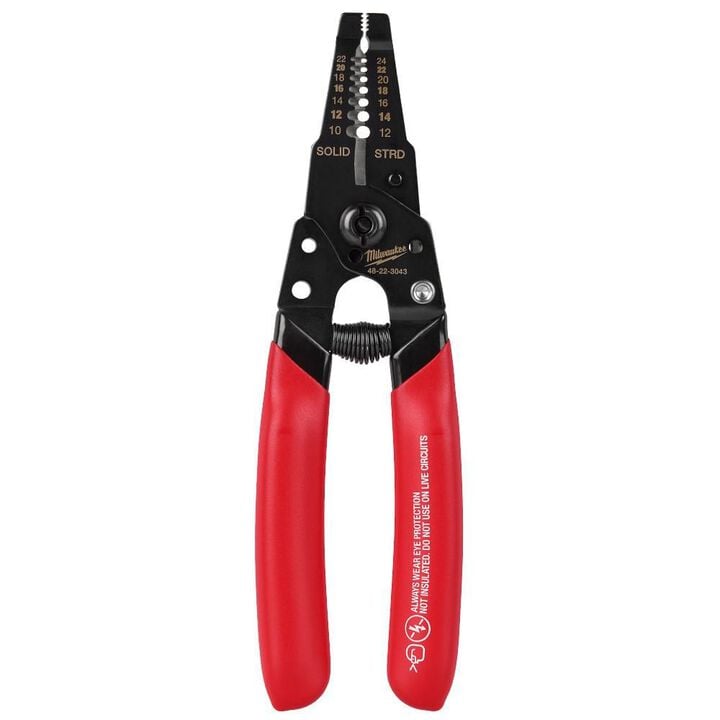 Milwaukee 10-24 AWG Compact Dipped Grip Wire Stripper & Cutter