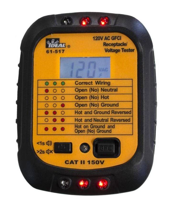 Ideal Industries GFCI Receptacle/Voltage Tester, large image number 4