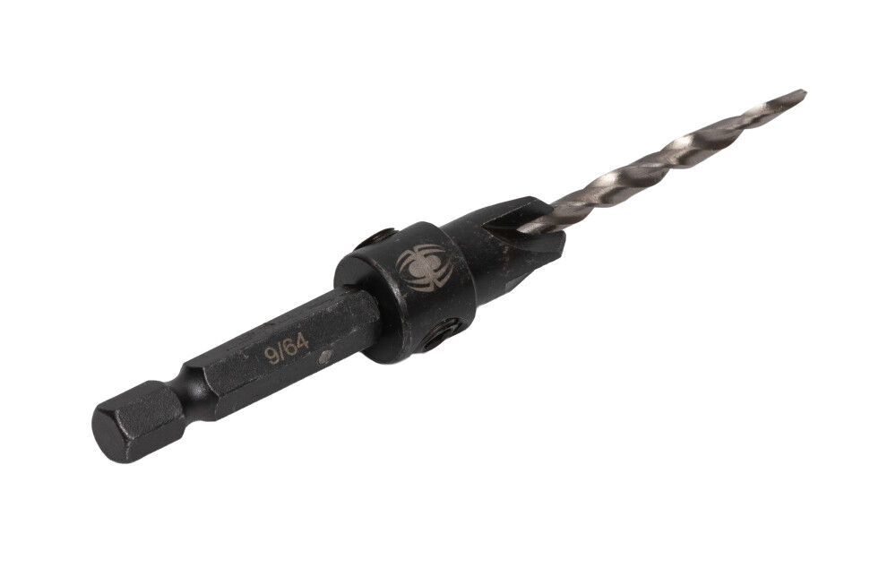 Spyder 9/64 Inch HSS Tapered Adjustable #6 Countersink Twist Drill Bit, large image number 3