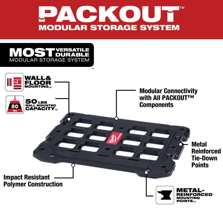 Milwaukee PACKOUT Mounting Plate, large image number 1