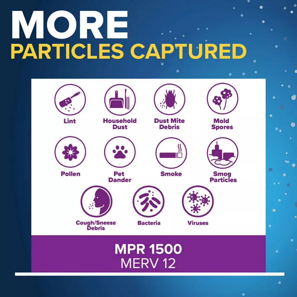 3M Filtrete 14 x 25 x 1-Inch 1500 MPR MERV 12 Allergen Defense Furnace Air Filter, large image number 5
