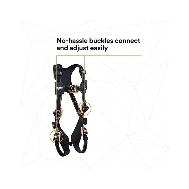 DBI Sala ExoFit NEX Large Black Comfort Arc Flash Vest Safety Harness, large image number 5