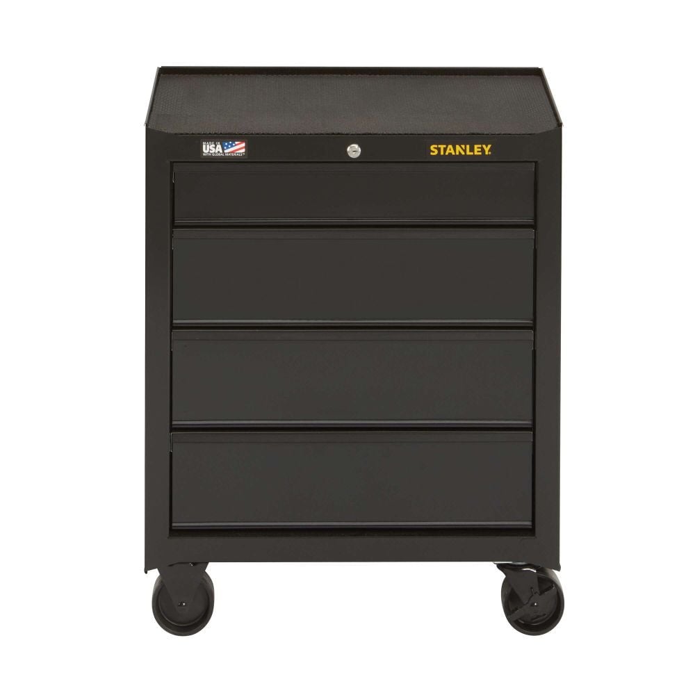 Stanley 26 Inch W 100 Series 4-Drawer Rolling Tool Cabinet – STST22742BK
