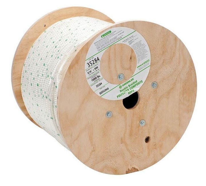 Greenlee 9/16 Inch x 600 Ft. Double-Braided Composite Rope, large image number 1
