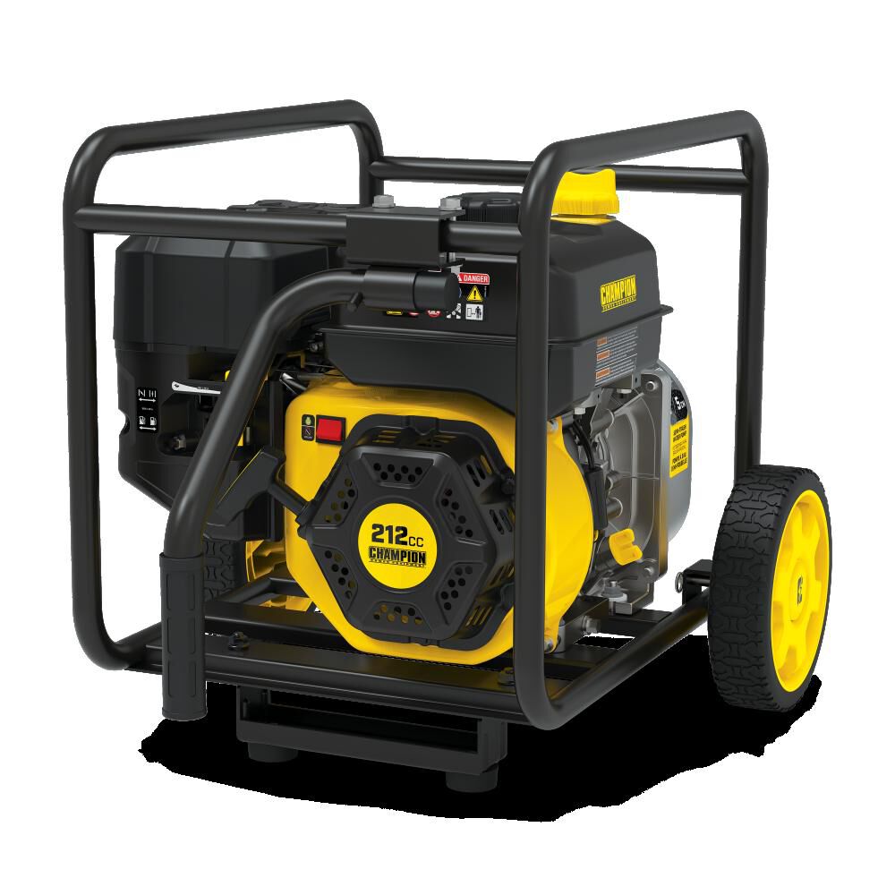 Champion Power Equipment 2-Inch Gas-Powered Semi-Trash Water Transfer Pump with Hose and Wheel Kit, large image number 2