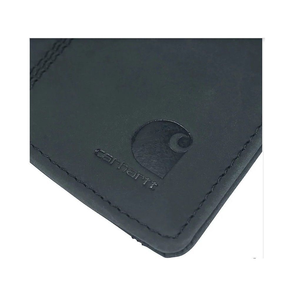 Carhartt Black Saddle Leather Front Pocket Wallet, large image number 4