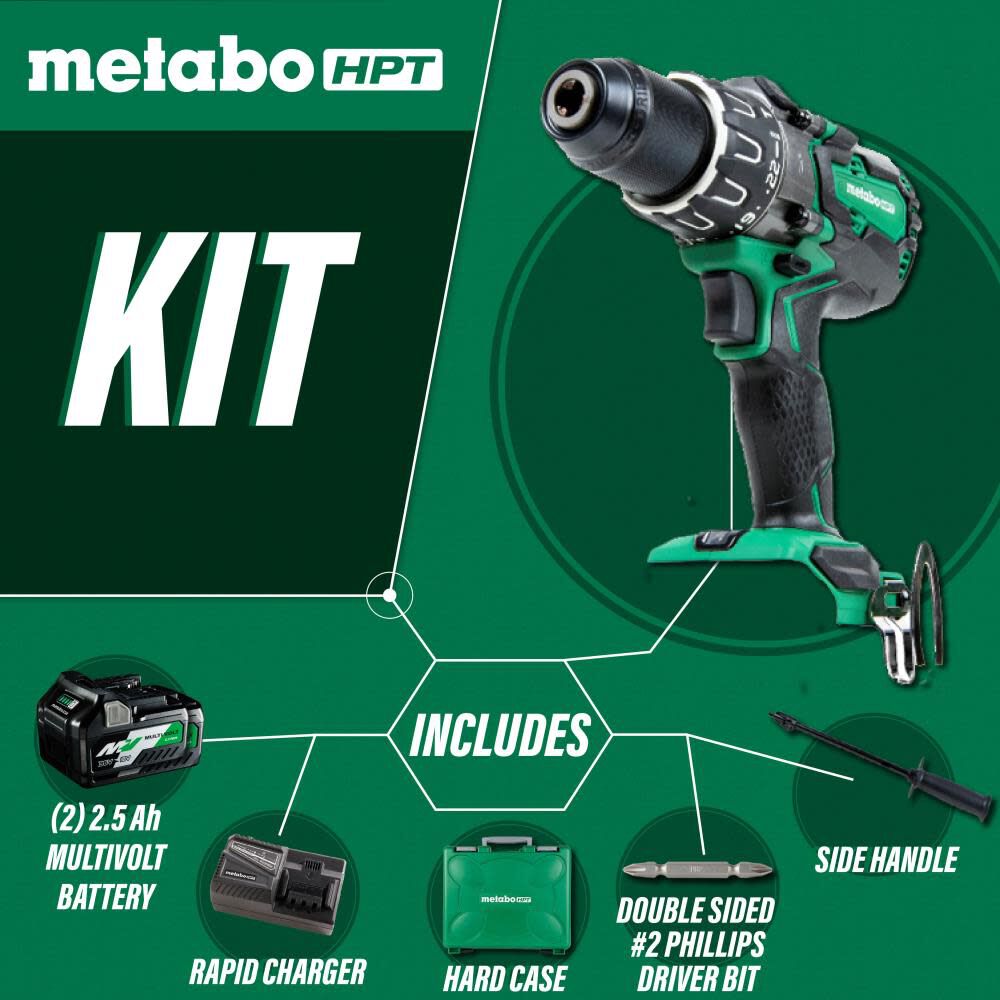 Metabo HPT Promotional 36V MV Hammer Drill Kit, large image number 3