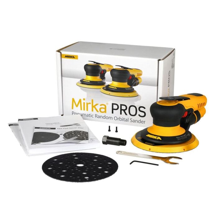 Mirka PROS Pneumatic Central Vacuum 6 Inch 8mm Orbital Sander, large image number 6