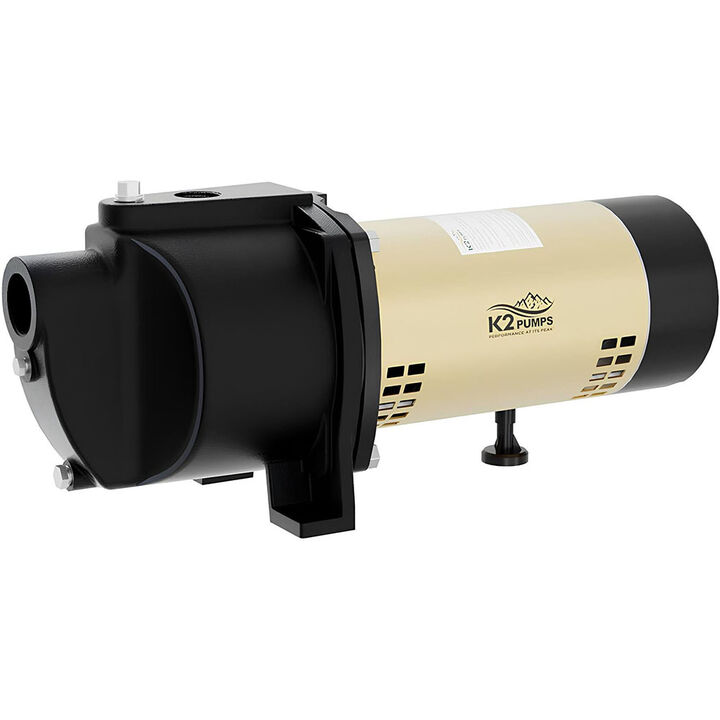 K2 Pumps Shallow Well Jet Pump 1/2 HP Lead Free Cast Iron 115/230V