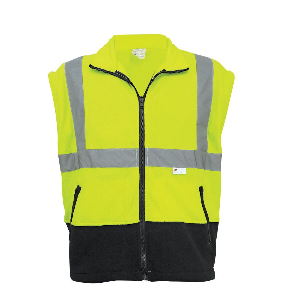 Global Glove FrogWear Eight-in-One Bomber Jacket, Hi-Vis Yellow, Size 2XL – GLO-B2-2XL