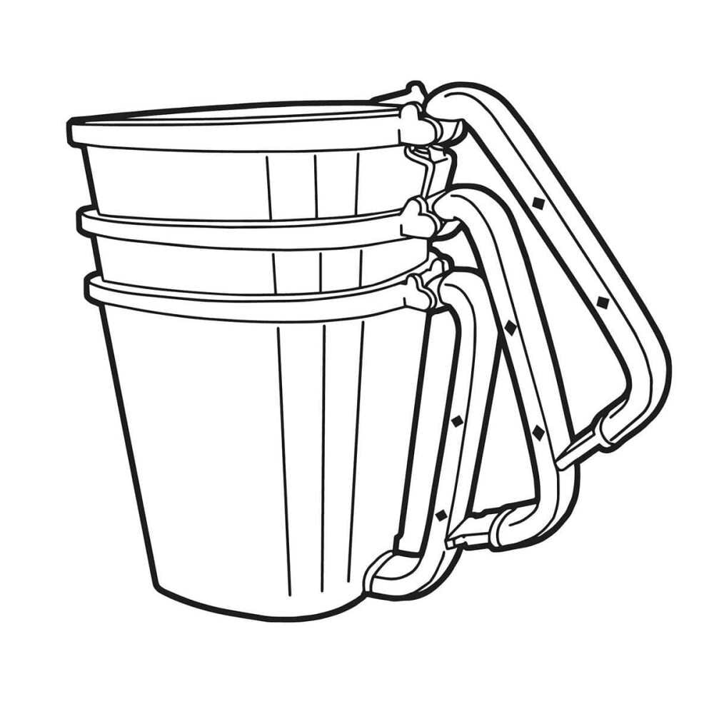 Allway Tools 40 Oz Blue Magnetic Handle EZ Paint Pail, large image number 2