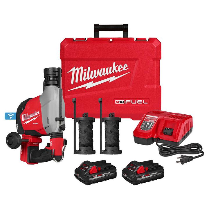 Milwaukee M18 FUEL Overhead Rotary Hammer with Integrated Dust Extraction