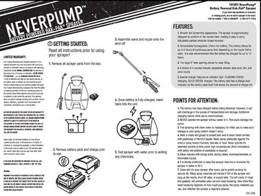 Hudson Pro Neverpump Bak Pak Sprayer Kit 4 Gallon 19001 Acme Tools