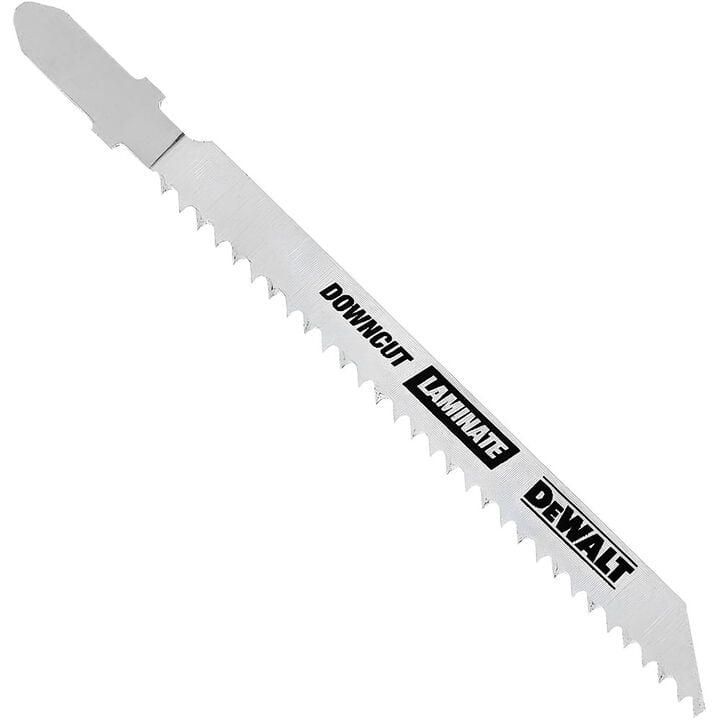 DEWALT 4in 10 TPI T-shank Laminate Down Cutting Cobalt Alloy Steel Jig Saw Blade 5pk, large image number 0