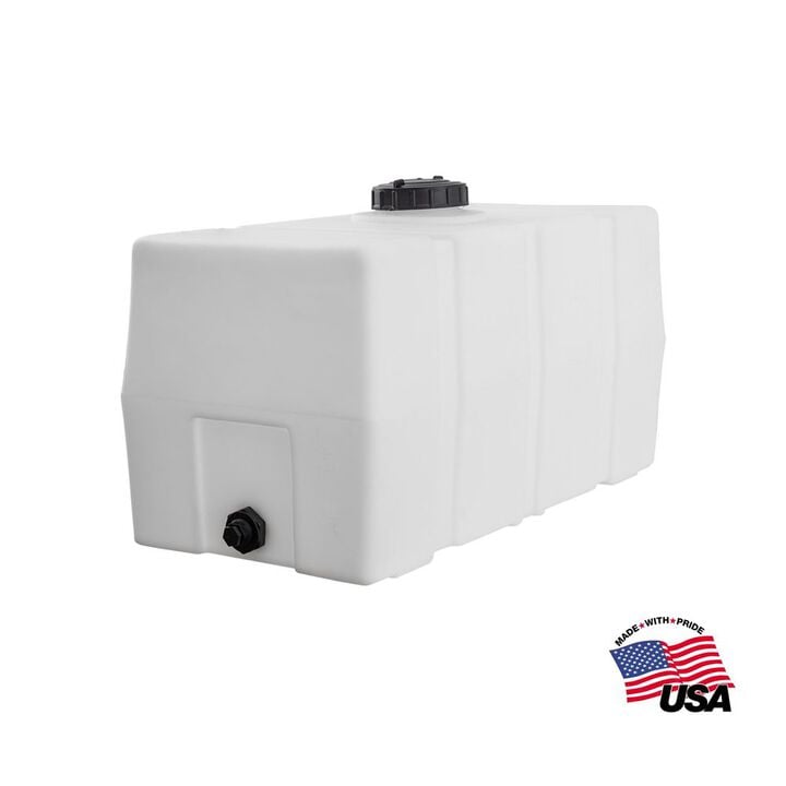 Buyers Products Company 50 Gallon Square Storage Tank - 38 Inch x 19 Inch x 22 Inch