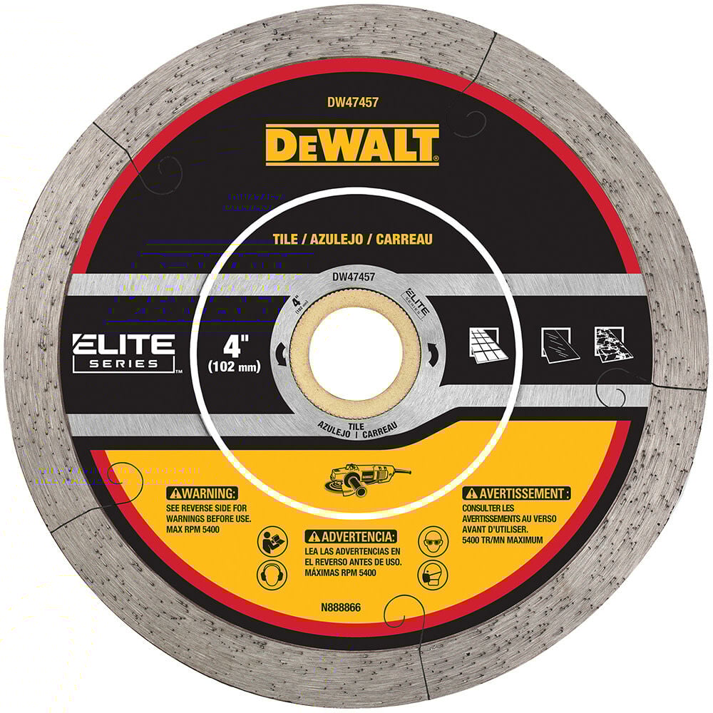 DEWALT XP7 4 Inch Continuous Rim Diamond Blade for Tile – DW47457