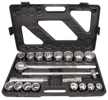 Allied International Harvest Forge 21pc 3/4In Dr Heavy Duty SAE Socket Set