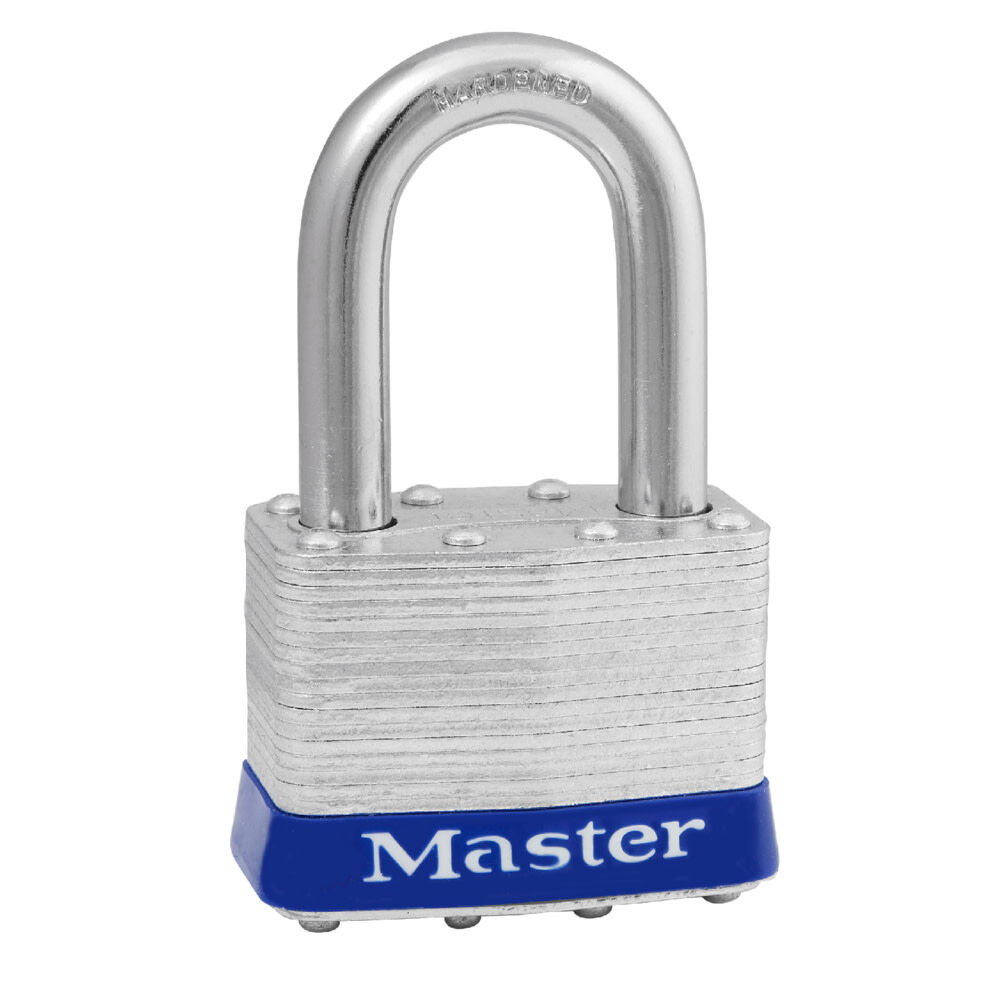 Master Lock Padlock 2in Laminated Steel Keyed Alike Pin Tumbler, large image number 1
