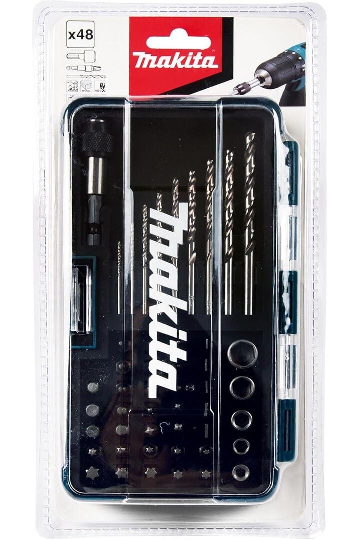 Makita 48-Piece Metric HSS Drill Bit/Screw Bit and Socket Set, large image number 2