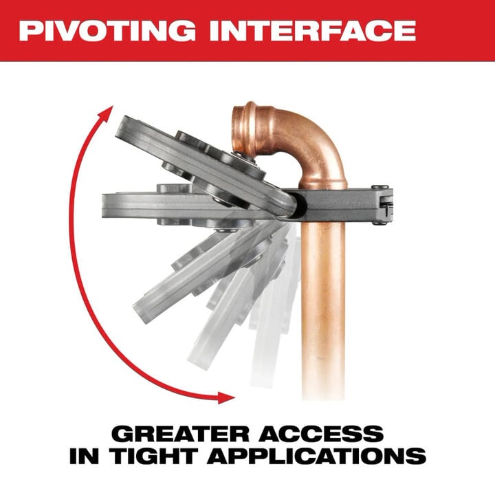 Milwaukee M12 Press Tool Kit and CTS-V Pivoting Press Ring Set Bundle, large image number 17
