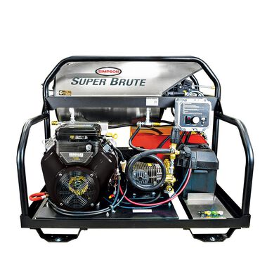 Simpson Super Brute 3500 PSI at 5.5 GPM VANGUARD V-Twin with COMET Triplex Plunger Pump Hot Water Professional Gas Pressure Washer