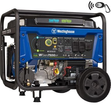 Westinghouse Outdoor Power 7500-Dual Fuel Portable Generator