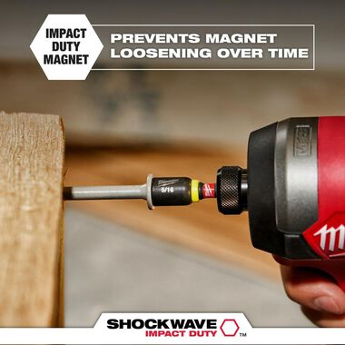 Milwaukee SHOCKWAVE Impact Duty 1/2inch x 2-9/16inch Magnetic Nut Driver, large image number 4