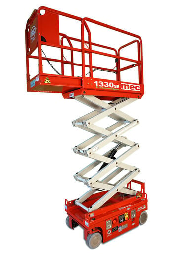 mec 13 Ft. Electric Scissor Lift with Leak Containment System, large image number 0