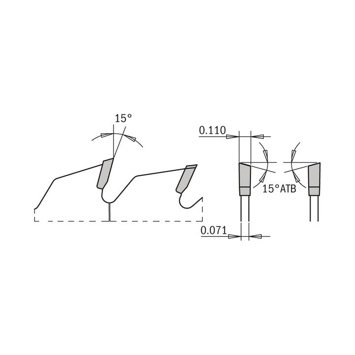 CMT 10 In x 42 x 5/8 In ITK General Purpose Blade, large image number 1