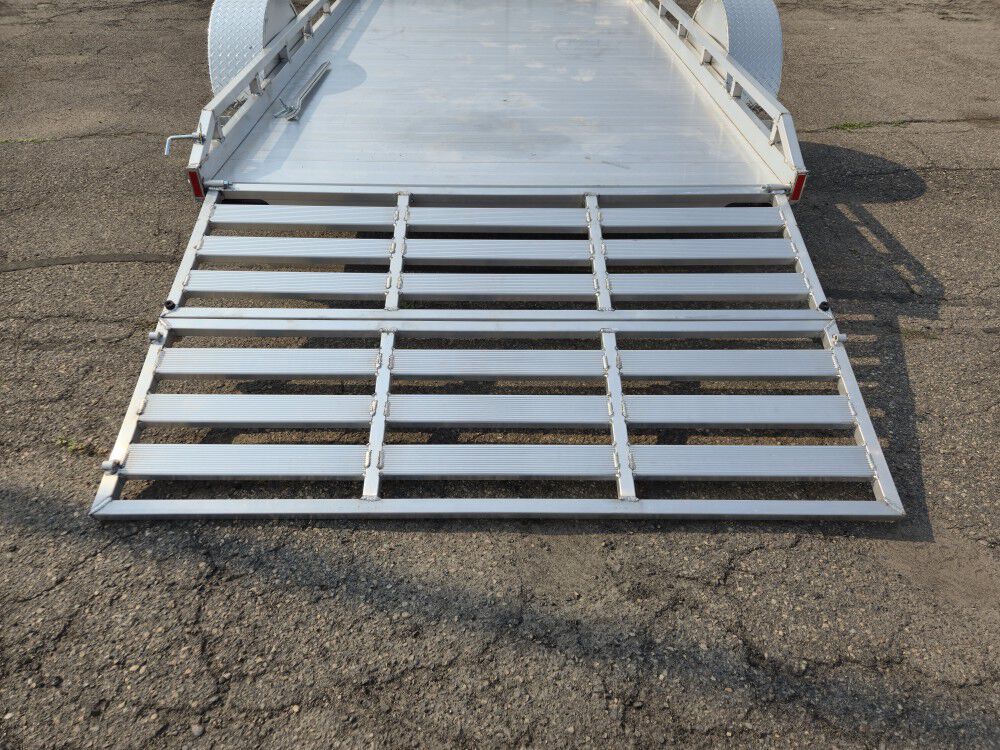 Legend Premium Trailers 12 Ft Utility Gate Single Axle Flatbed Open Aluminum Trailer, large image number 12