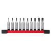 Milwaukee 1/4 Inch Drive Hex Bit SAE Socket Set 10pc, small image number 1