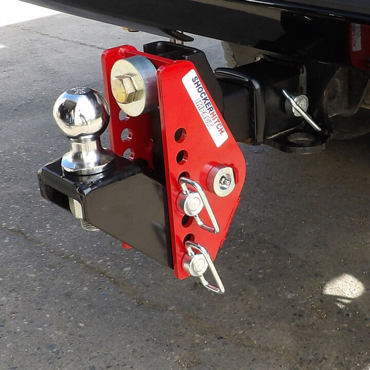 Shocker Hitch Impact 14K 2.5 Inch Cushion Hitch & Raised Ball Mount 2 Inch Hitch Ball, large image number 2