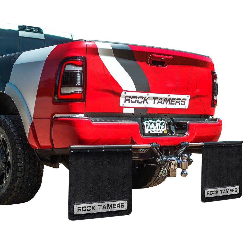 Rock Tamers 2 Inch Drawbar Adjustable Mudflap System, large image number 1