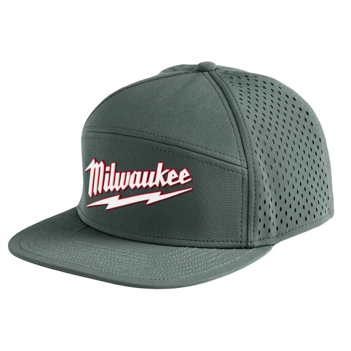 Milwaukee Flat Brim Snapback Hat, swatch
