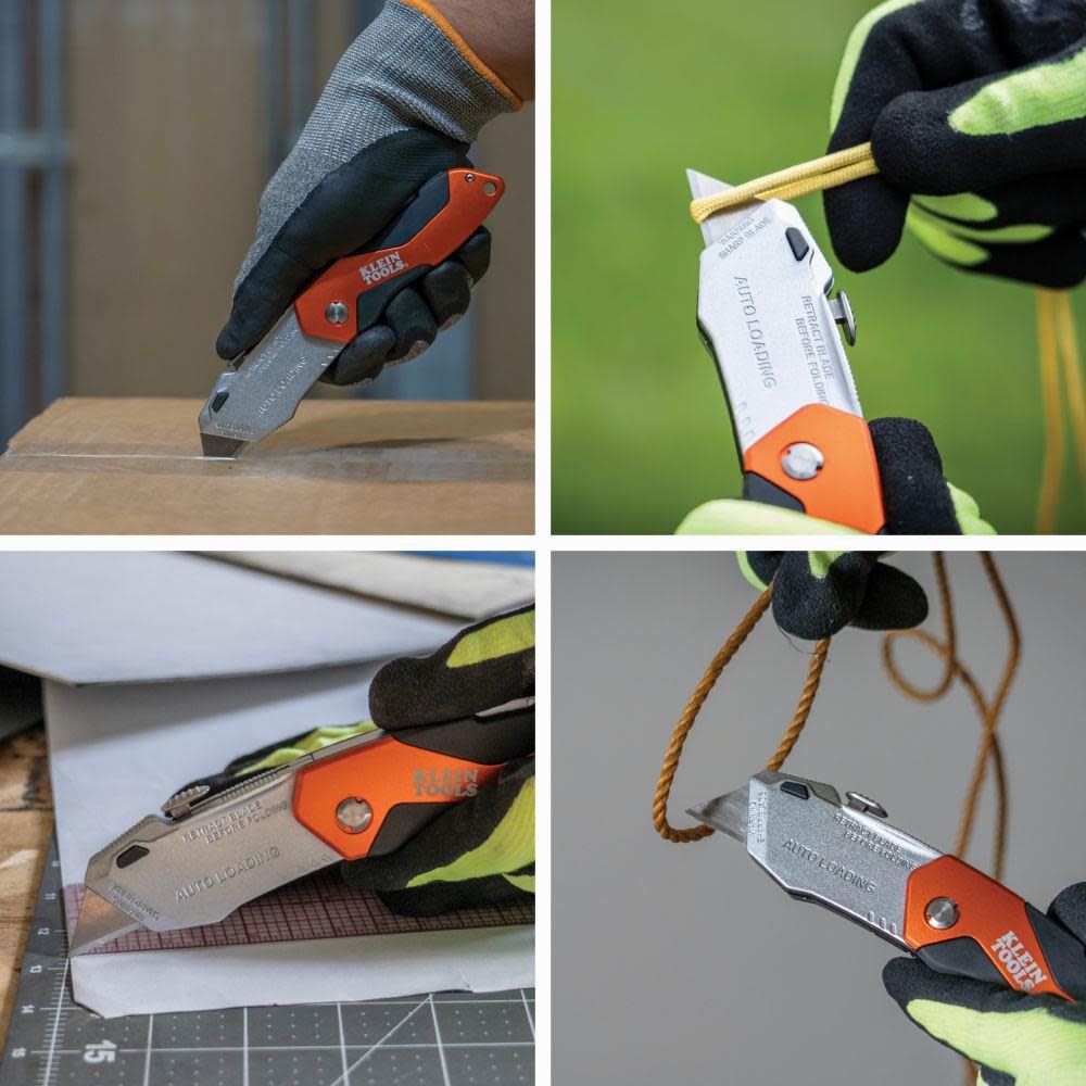 Klein Tools Auto-Loading Folding Utility Knife, large image number 4