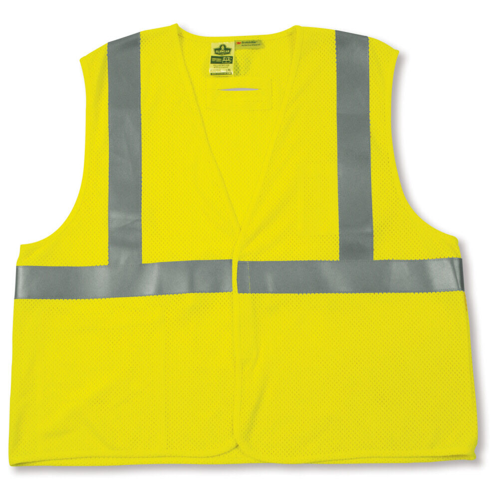 Ergodyne GloWear 8260FRHL Lime Class 2 FR Modacrylic Vest - 2XL/3XL, large image number 1