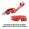 Master Lock Grip Tight Circuit Breaker Lockout for Single & Double Toggle, Red, small image number 3