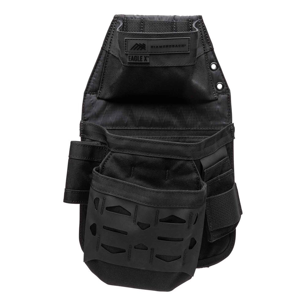 Diamondback Toolbelts Eagle X Right Side Mid-Sized Non-Dominant Tool Pouch, Black, large image number 1