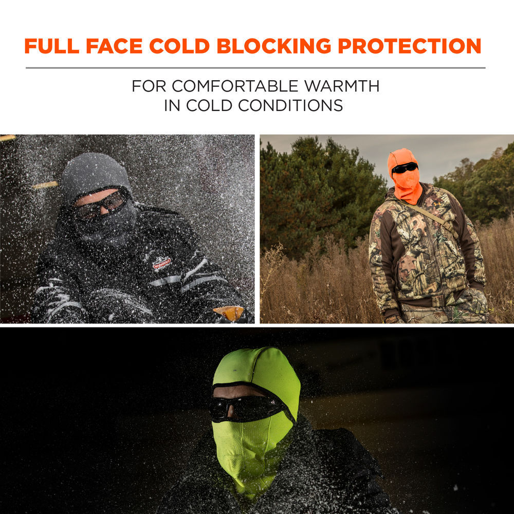 Ergodyne 6823 Hinged Balaclava Face Mask Orange, large image number 2