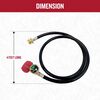 Firedisc 4 Ft. Conversion LP Adaptor Hose with Gauginator, small image number 5
