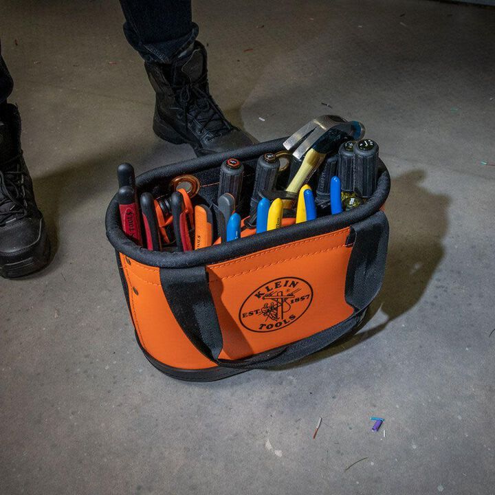 Klein Tools Hard Body Oval Bucket Orange/Black, large image number 3
