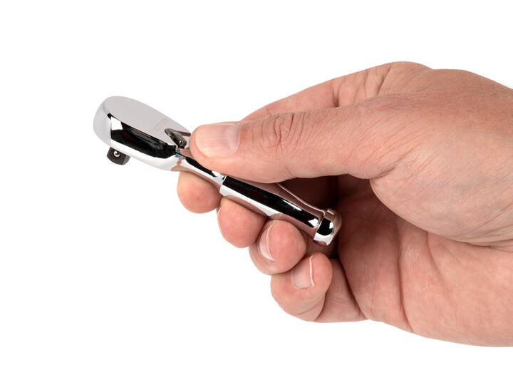 Tekton 1/4 Inch Drive x 3 Inch Non Quick Release Stubby Ratchet, large image number 5
