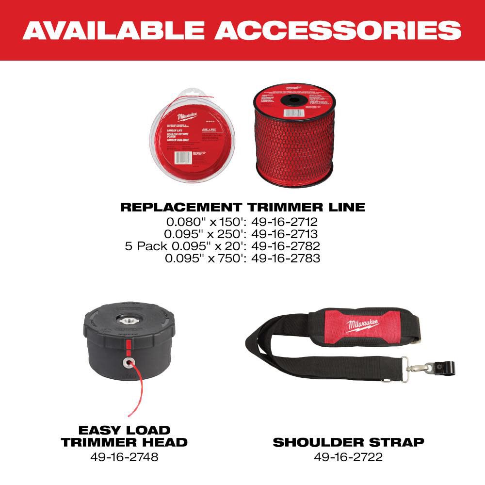 Milwaukee m18 weed eater string shop replacement