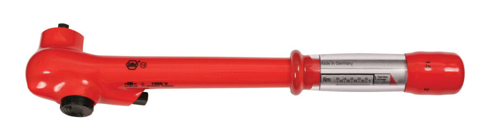 Wiha 3/8 Inch Insulated Ratcheting Torque Wrench 5-50 Nm, large image number 1