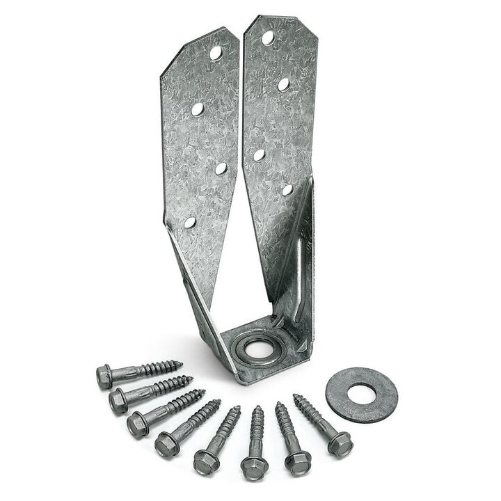 Simpson Strong-Tie 14 Gauge ZMAX Coating DTT Deck Tension Tie Kit with SDS Screws, large image number 2